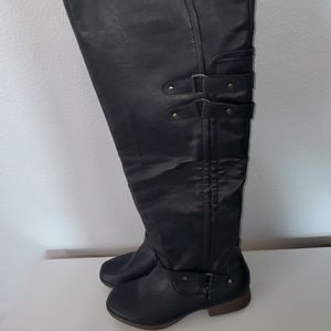 Womens Size 7.5 over knee widecalf boots brand new